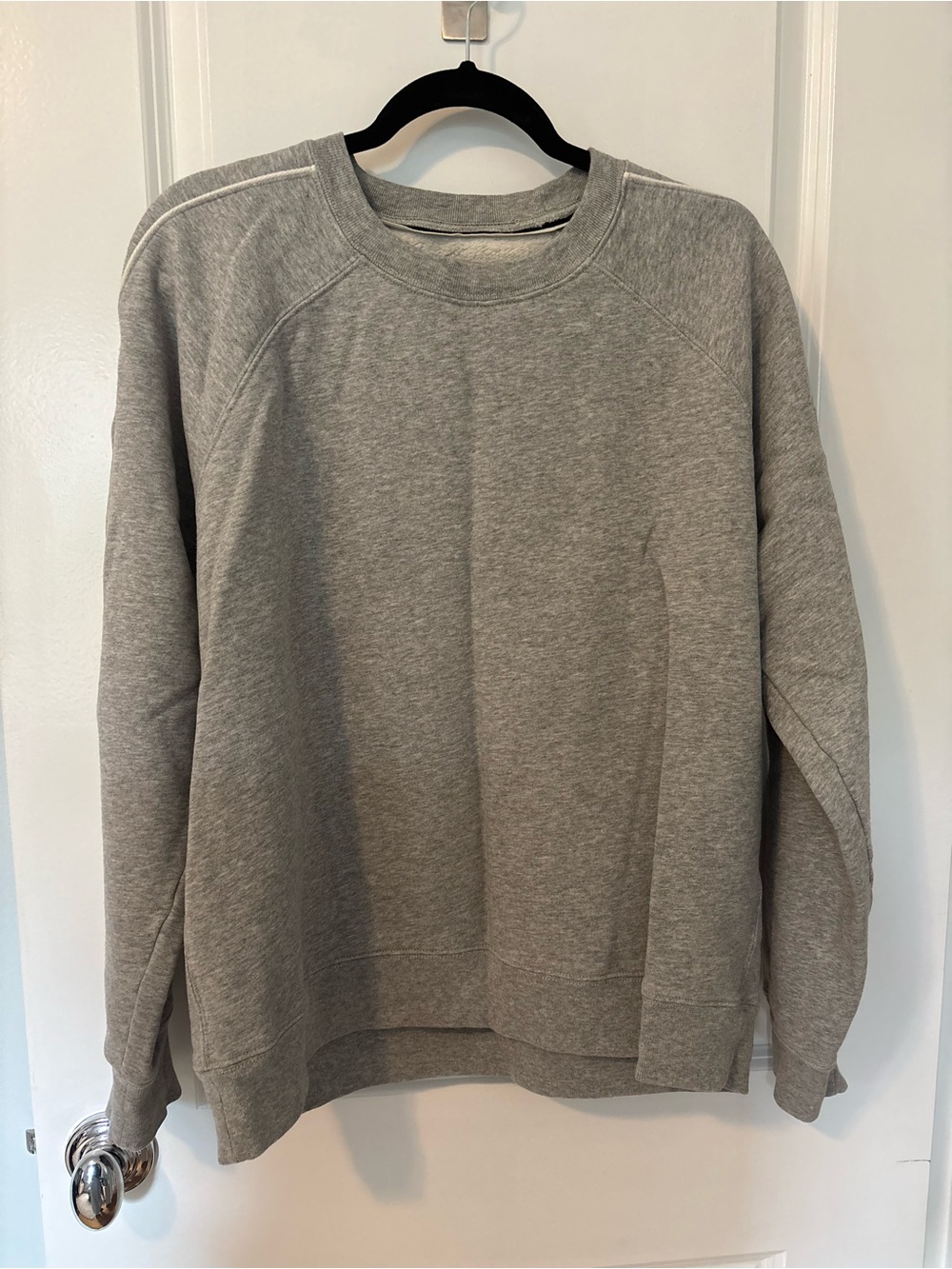 7 For All Mankind Men's Heather Gray Crewneck Sweatshirt